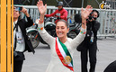 Claudia Sheinbaum, presidenta de México, reconoció su afinidad por Pumas. (Foto: Javier Ríos)