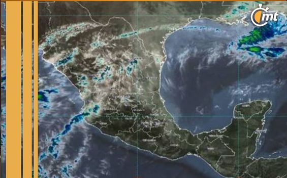 Así se ve el Frente Frío y Onda Tropical número 12. (Foto Especial)