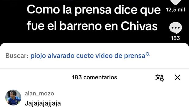 El comentario de Alan Mozo en redes (Especial)