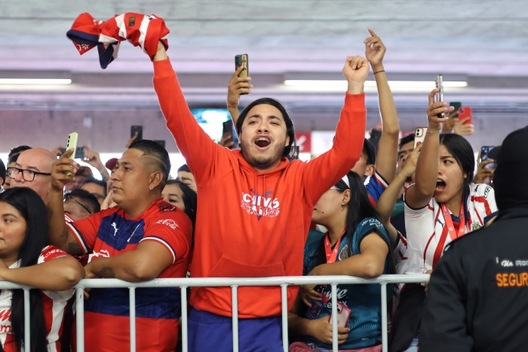 Aficionado de Chivas durante el abucheo a Gago (Imago7)