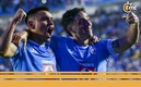 Festejo de Faravelli en el tercer gol celeste (Imago7)
