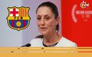 Claudia Sheinbaum hizo su 'aparición' en redes del Barca Femenil (Imago7)
