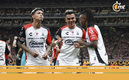 Los jugadores del Atlas festejan ante Chivas. (FOTO: Imago7)
