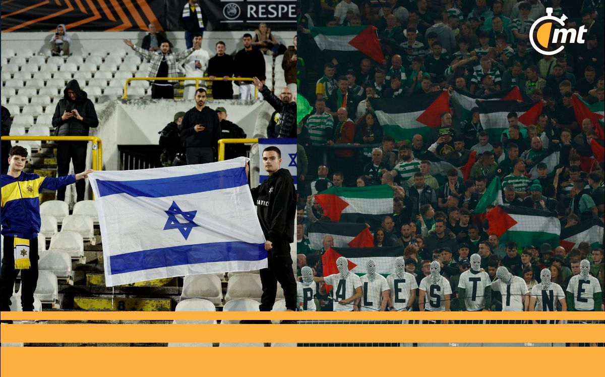 Hinchas Israel y Palestina