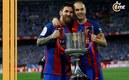 Iniesta y Messi presumen un título en Barcelona (Reuters)