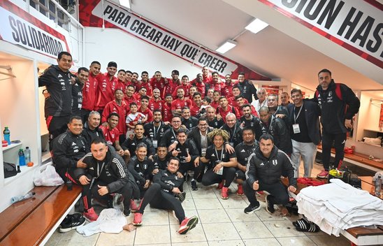 Perú celebró su victoria a lo grande (Foto: @SeleccionPeru)