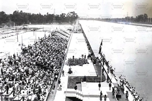 Pista de canotaje en México 1968 (FOTO: Archivo Milenio | María Martínez)
