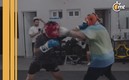Sparring de Franco Escamilla y Lazy Boy (Foto: Especial)