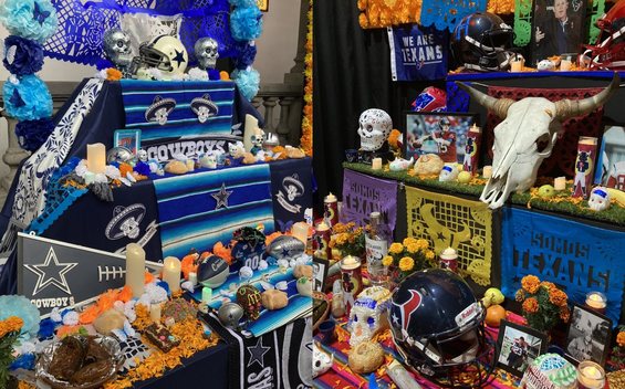 La NFL y varios equipos celebraron en México el Día de Muertos (Ricardo Olivares)