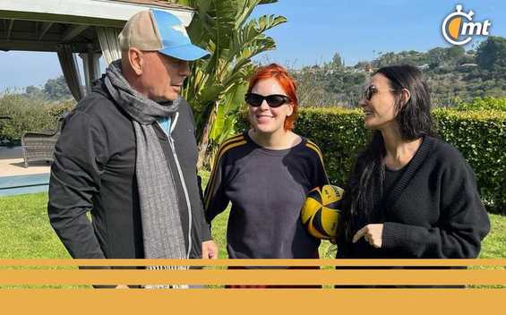 Bruce Willis reaparece junto a su ex esposa e hija (Instagram:@demimoore).