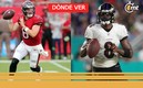 Dónde y a qué hora ver Tampa Bay Buccaneers vs Baltimore Ravens EN VIVO. Foto: Especial