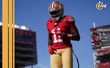 Brandon Aiyuk, en un juego de San Francisco 49ers (Reuters)