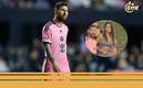 Messi tuvo que contener a sus hijos (Foto: AFP)