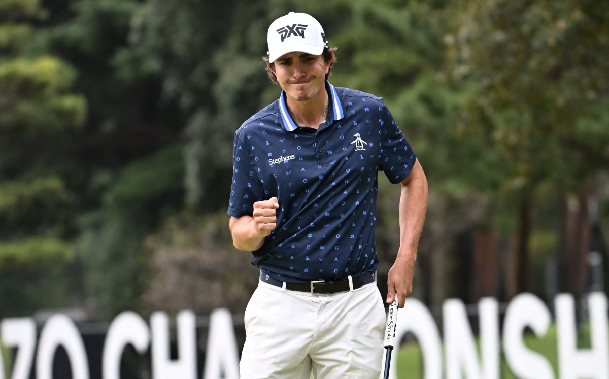 El colombiano Nico Echavarría gana el Zozo Championship (AFP)