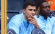 Rodri observa un juego del Manchester City (Reuters)