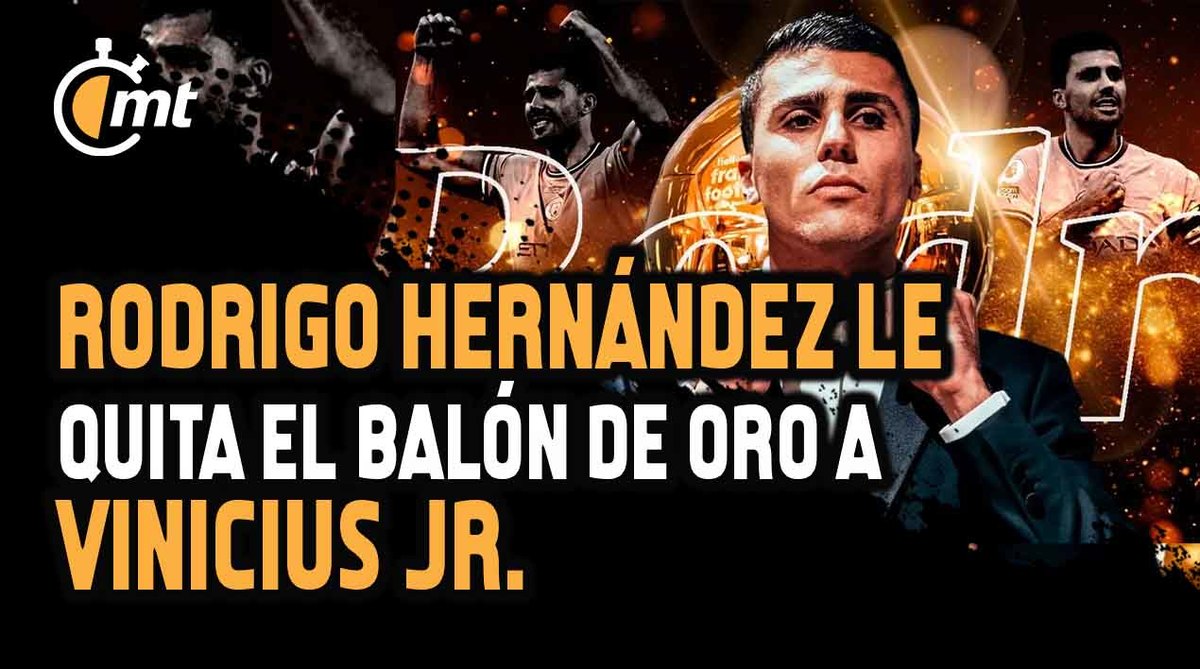 Rodrigo Hernández le quita el Balón de Oro a Vinicius Jr.