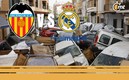 Valencia vs Real Madrid podría aplazarse por la DANA que azota a España (EFE)