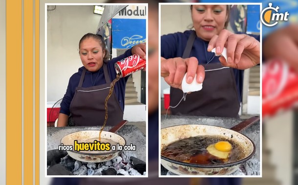 Chepina y sus huevos a la Coca-Cola en Yecapixtla, Morelos. Foto: @elkevincome
