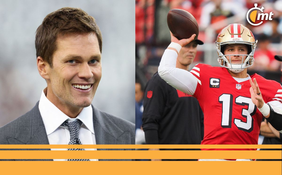 Tom Brady y Brock Purdy (Reuters)