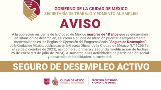 Comunicado de Secretaría de Trabajo y Fomento al Empleo CDMX. Foto: X