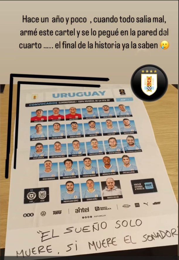 Cartel de la esposa de Rodrigo Aguirre (@mikaela_huvatt)