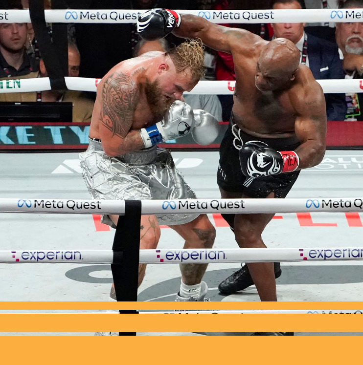 Mike Tyson perdió ante Jake Paul. (Foto: AFP)