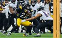 Steelers evitaron la conversión de Ravens al final del compromiso (AFP)