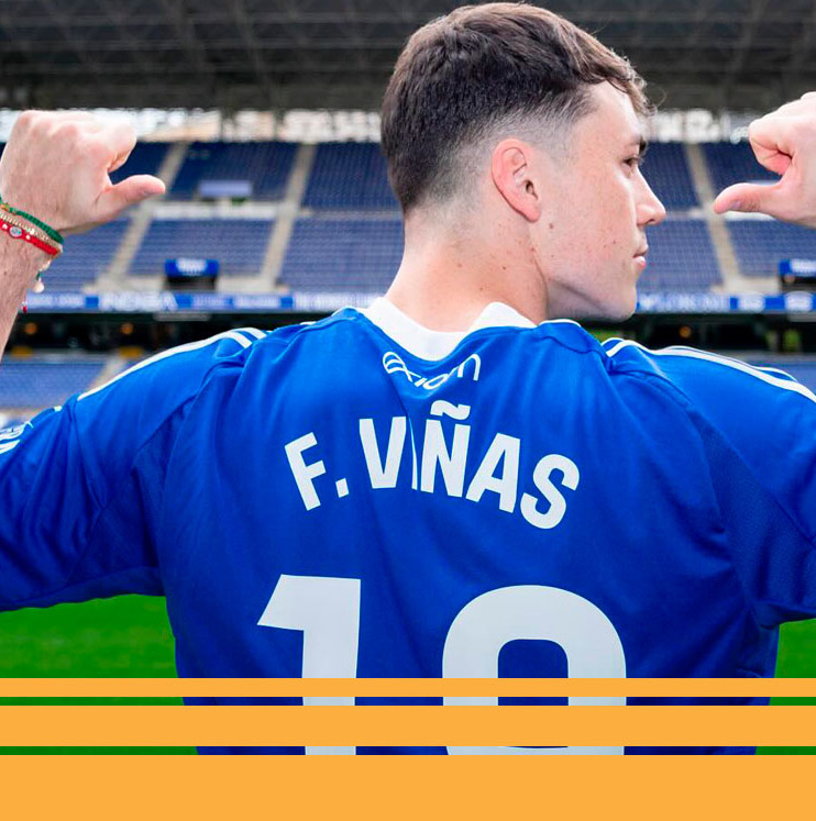 Federico Viñas debutó con el Oviedo. (Foto: Instagram @federicovinas98)