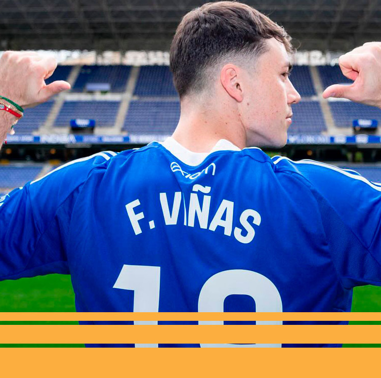 Federico Viñas debutó con el Oviedo. (Foto: Instagram @federicovinas98)