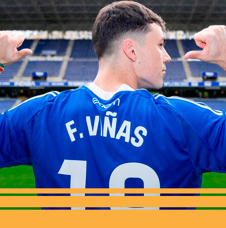 Federico Viñas debutó con el Oviedo. (Foto: Instagram @federicovinas98)
