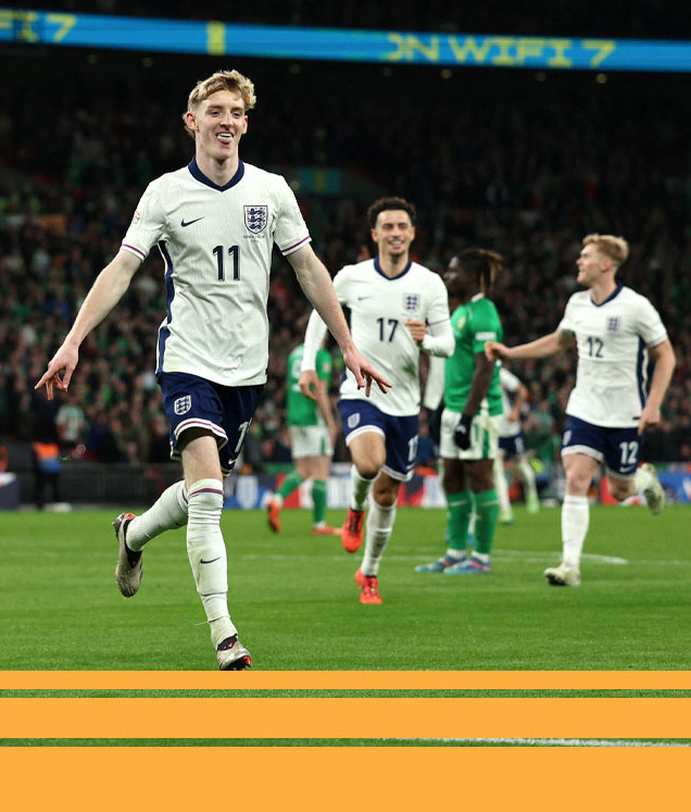 Inglaterra gestó la goleada ante Irlanda. (Foto: AFP)