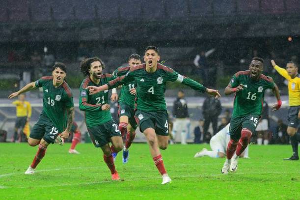 Edson Álvarez celebra su gol en el México vs. Honduras de 2023 (Imago7)