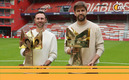 Gerard Piqué y Miguel Layún en el Estadio Nemesio Diez. (Foto. @kingsleague_am)