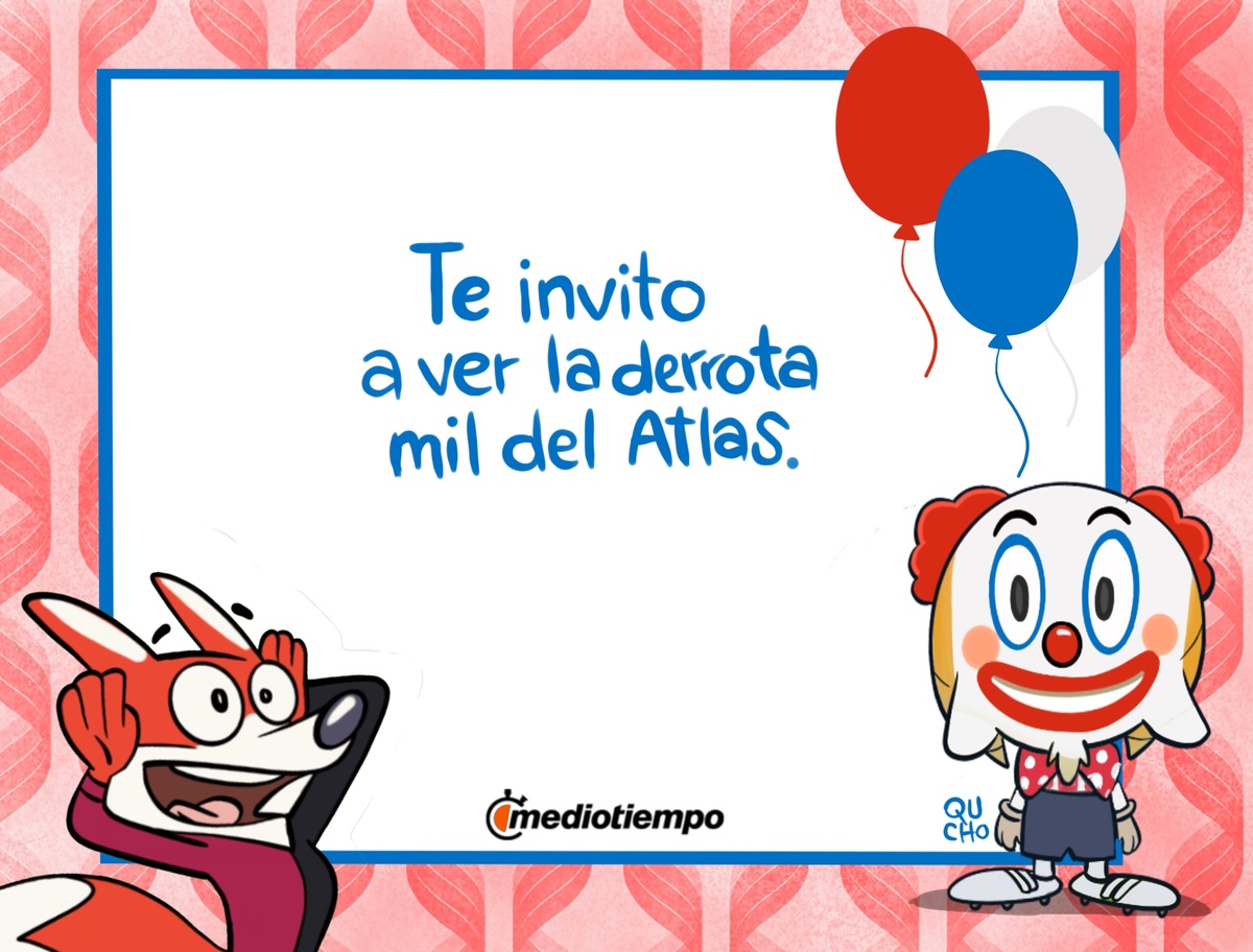 Te invito a ver la derrota mil del Atlas