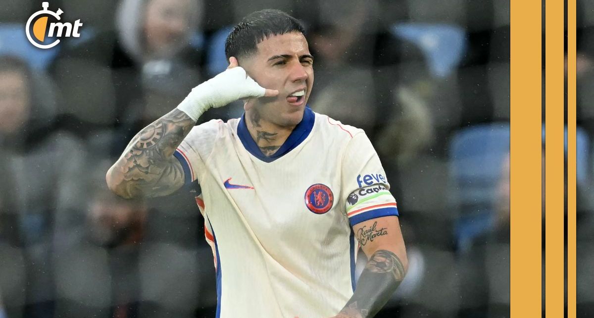 Enzo Fernández marcó un gol y dio una asistencia (AFP)