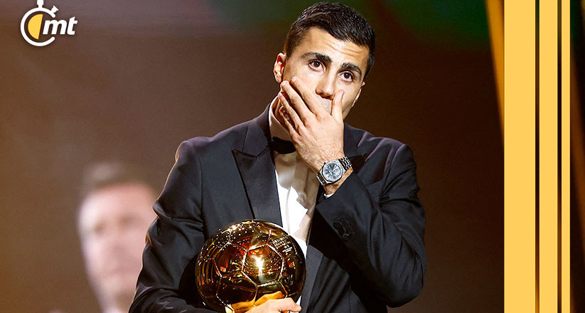Rodri logró vencer a Vinícius Jr, Dani Carvajal y Jude Bellingham en la premiación del Balón de Oro (Reuters).