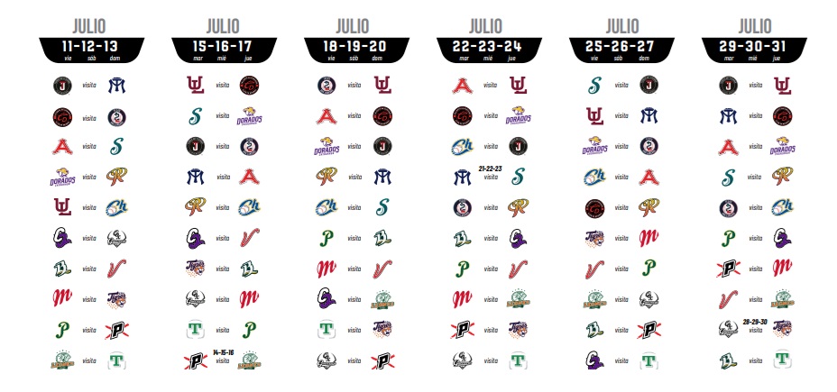 Calendario oficial de la Liga Mexicana de Beisbol 2025