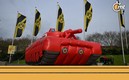 La empresa armamentista Rheinmetall es patrocinador del Borussia Dortmund (AFP)