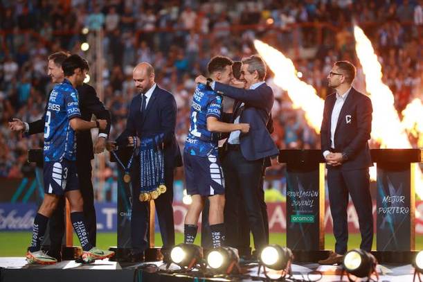 Idrissi, en la ceremonia de premiación de la Concachampions 2024 (Imago7)