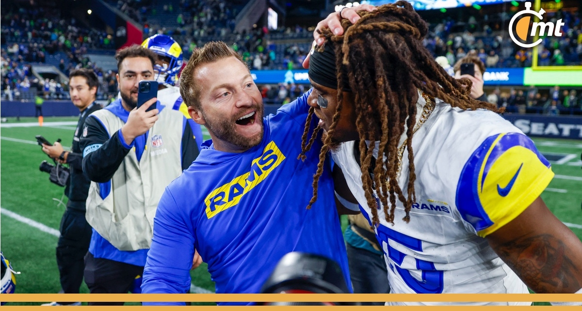 Sean McVay rompe el silencio tras arresto de Demarcus Robinson por conducir ebrio. Foto: Mediotiempo
