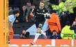 Santiago Giménez marcó un gol ante Manchester City. (Foto: EFE)