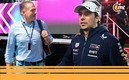 Joe Verstappen defendió a Checo Pérez. (Fotos: AFP y @josverstappen7)