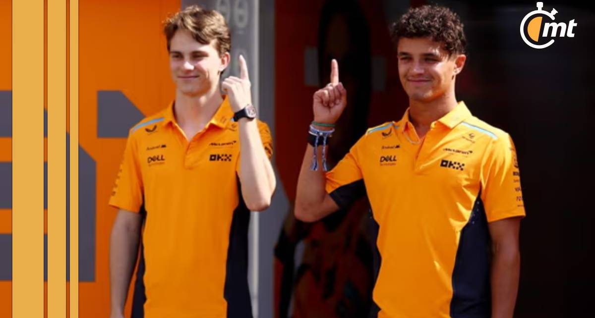 Lando Norris y Óscar Piastri de McLaren (Reuters)