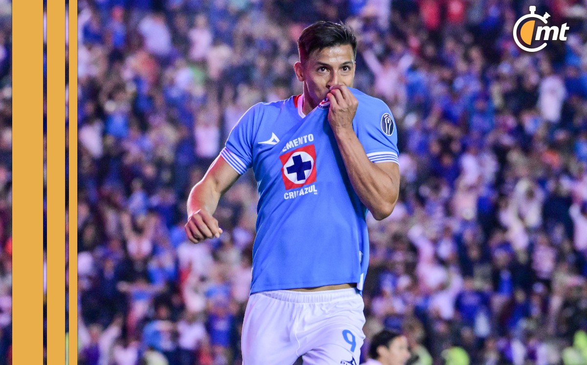 Ángel Sepúlveda festejando con Cruz Azul (Foto: Imago7)