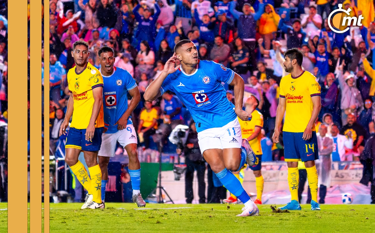 Festejo de Giakoumakis contra el América (Foto: Imago7)