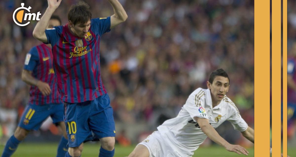 Lionel Messi y Ángel Di María se enfrentaron por cinco años en España (EFE)