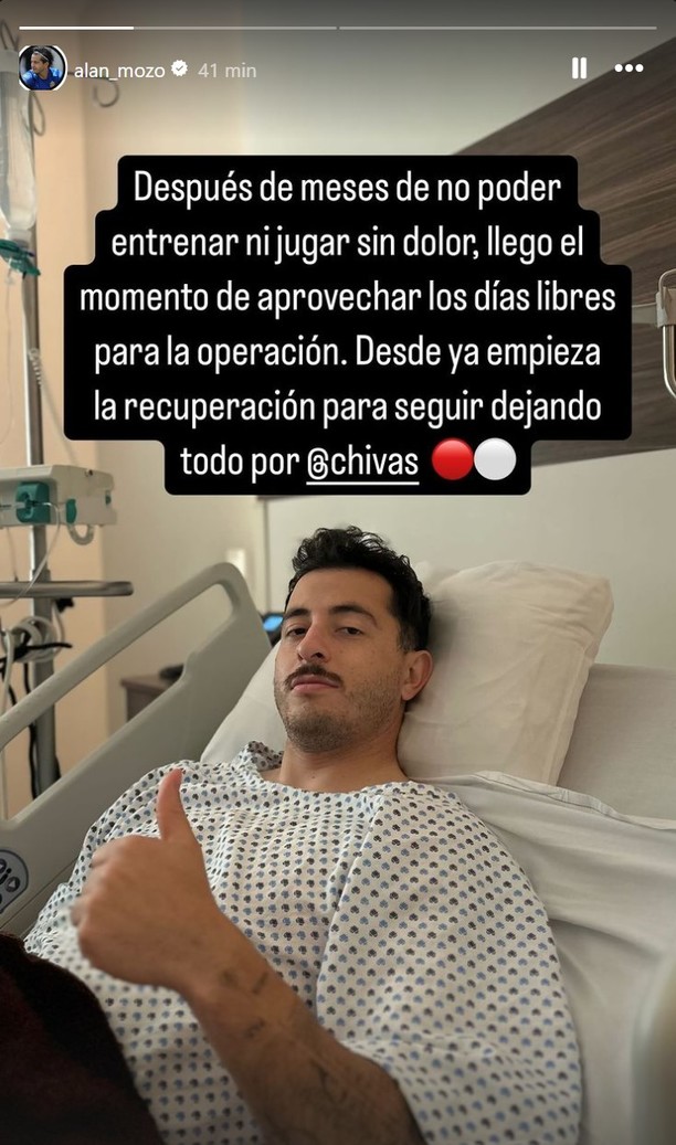 Alan Mozo fue operado (Foto: @alan_mozo)