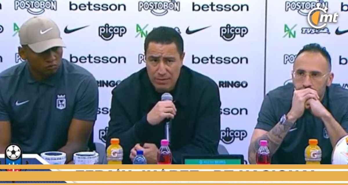 Efraín Juárez habla en conferencia de prensa con Atlético Nacional (Captura)