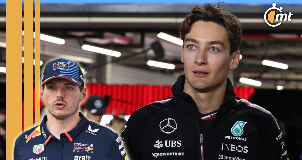 George Russell reveló la amenaza que le hizo Max Verstappen (EFE)