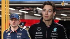 George Russell reveló la amenaza que le hizo Max Verstappen (EFE)